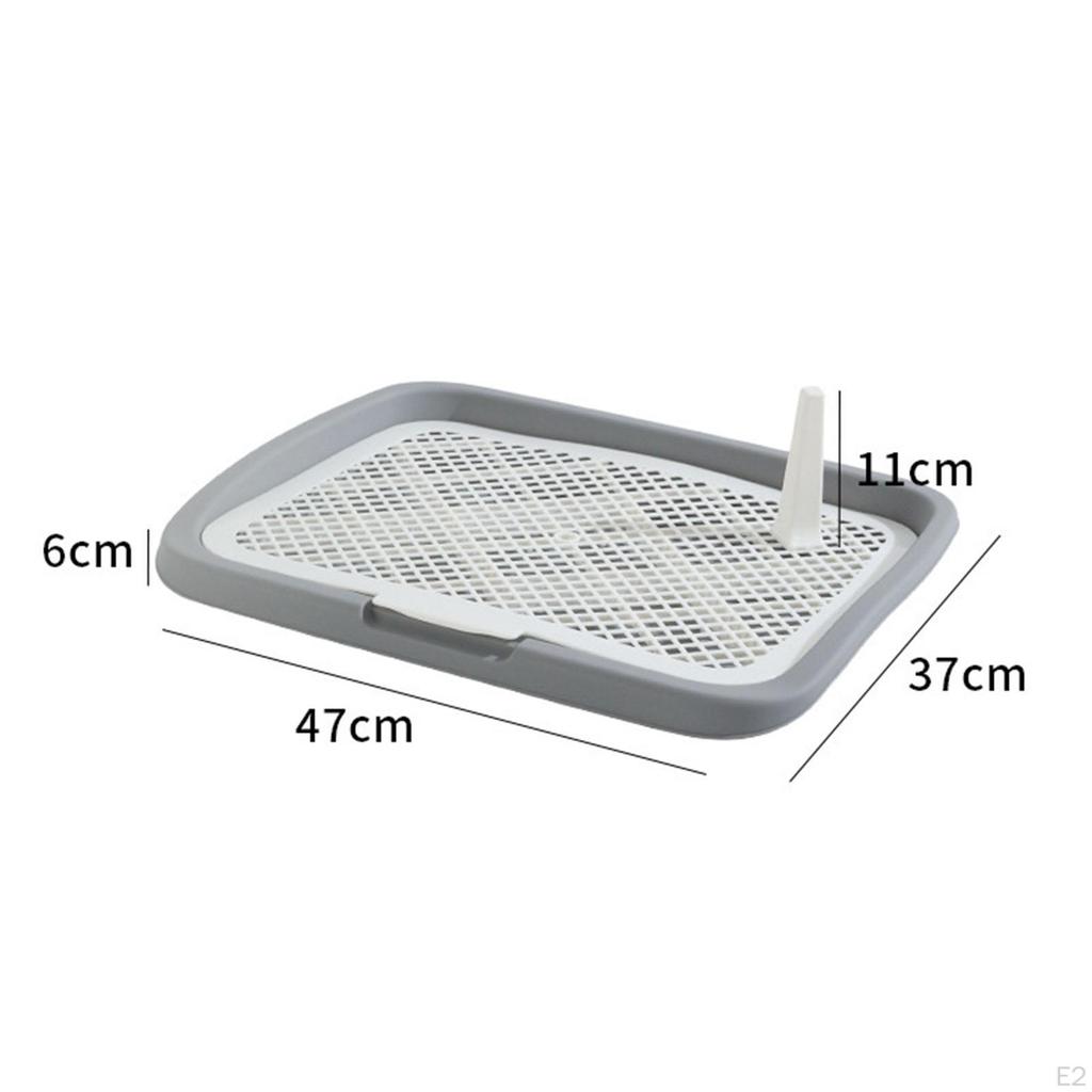 Dog Potty Training Tray, Removable Cat Litter Box, Reusable Box with Mesh Grids for Small