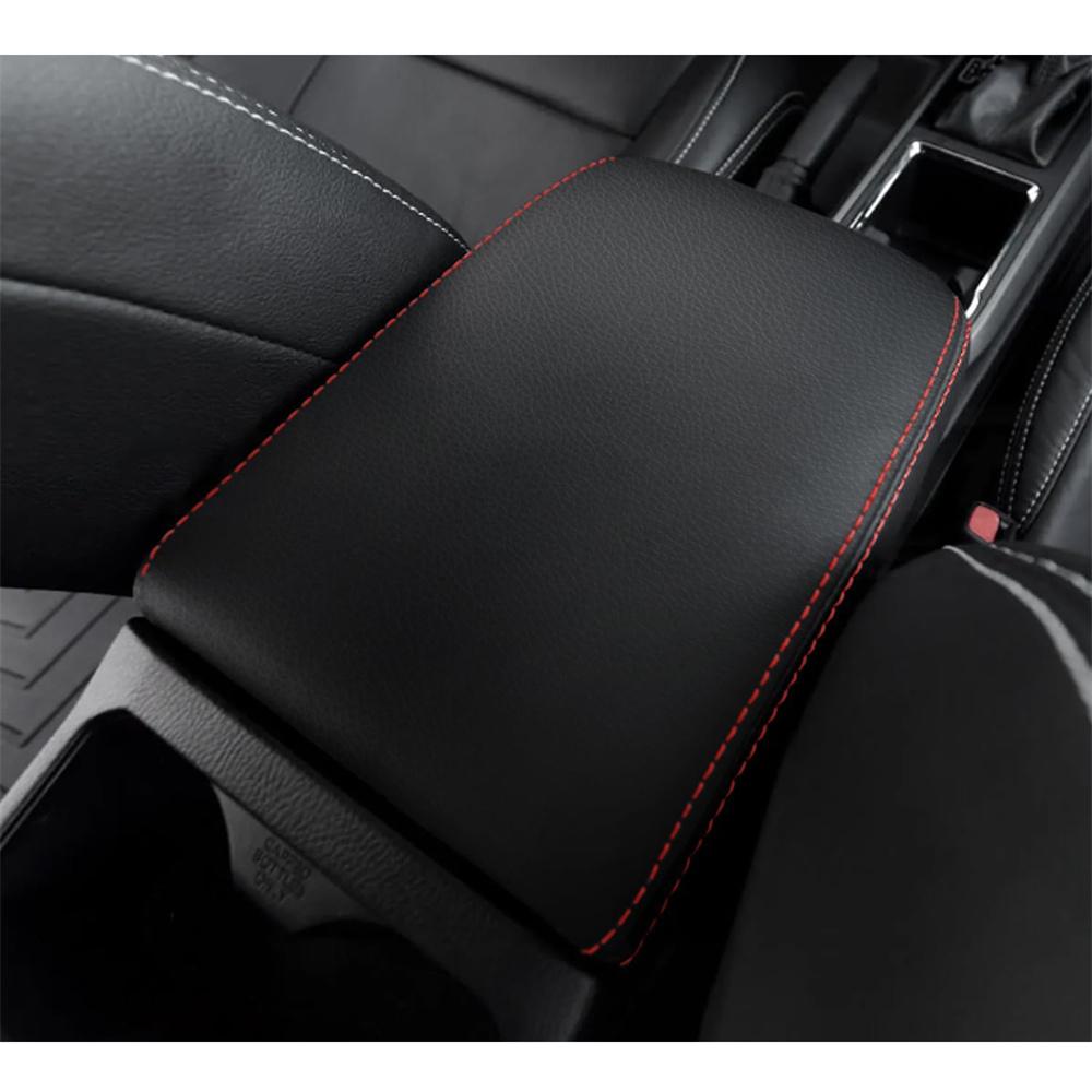 1pcs PU Leather Car Center Console Lid Armrest Cover For Toyota Tacoma 2016-2023