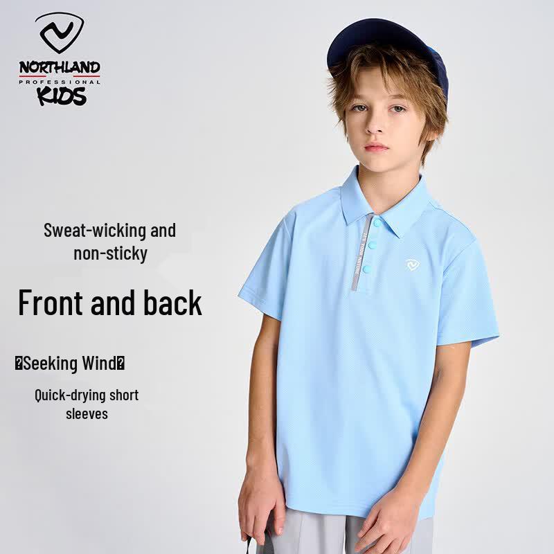 NORTHLAND Kids Quick-Dry Short Sleeve Polo Shirt 160