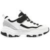 Skechers Synthetic Leather Abrasion Resistant Low top Kids Lifestyle Shoes Black White Gray Teenagers 8701646L-WBK