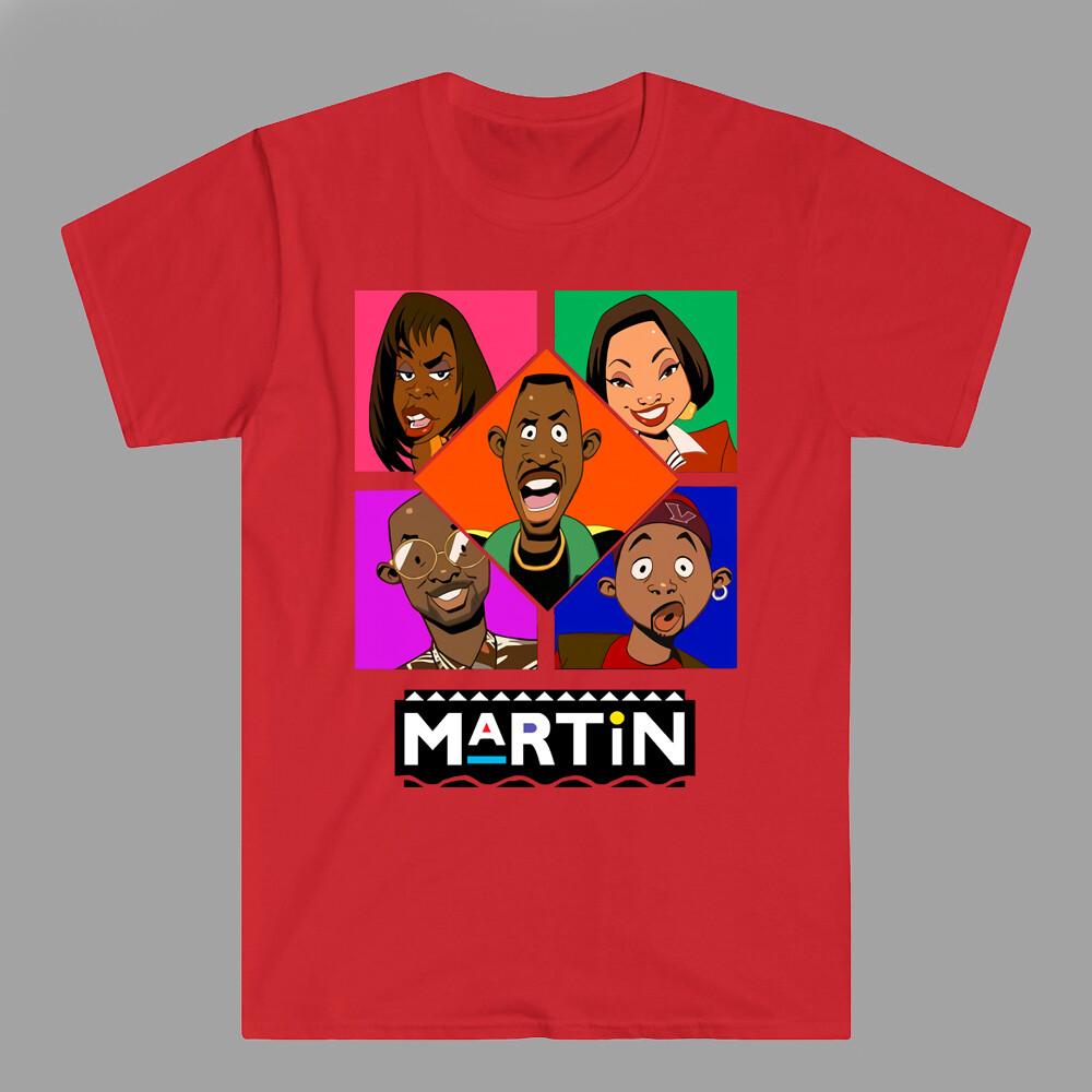 Martin 90#039;s TV Show Cartoon Style Men#039;s Red Size S3XL Unisex T-Shirt XXXXL