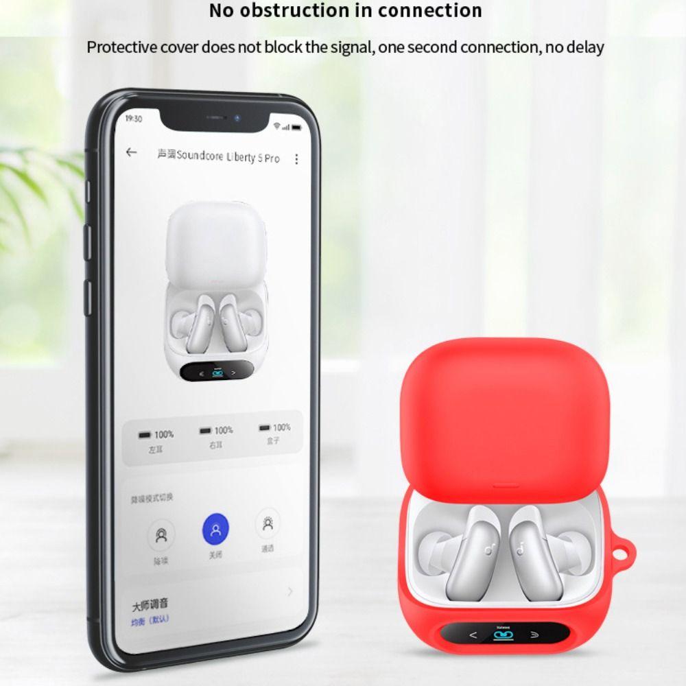 Shockproof Silicone Protective Case for Anker Soundcore Liberty 5 Pro Outdoor Travel Daily Use
