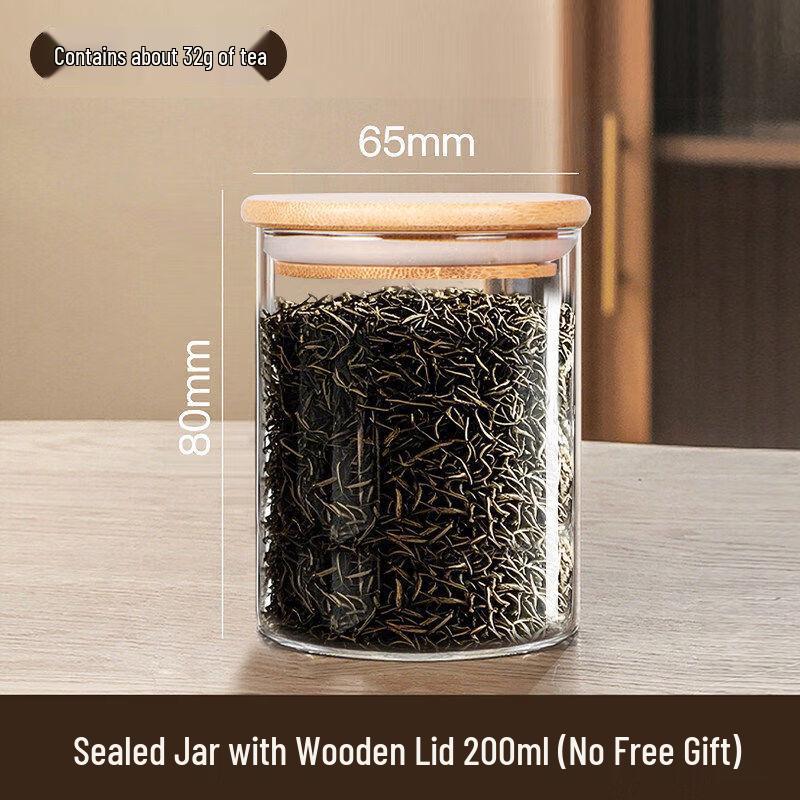 Glass Vacuum Sealed Tea Canister
