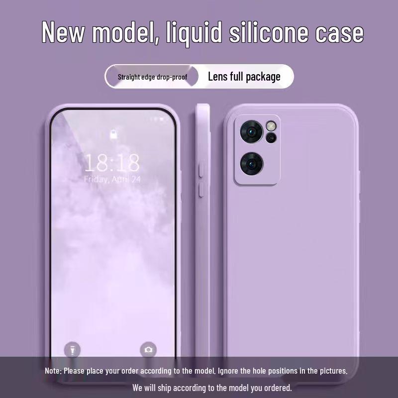 OPPO Reno 7 SE Solid Color Liquid Protection Soft Case with Full Coverage and Drop Protection