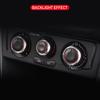 3PCS Car AC Knob Car Air Conditioning Heat Control Switch Knob for Volkswagen VW Polo 2004-2013 Aluminum Alloy Accessories