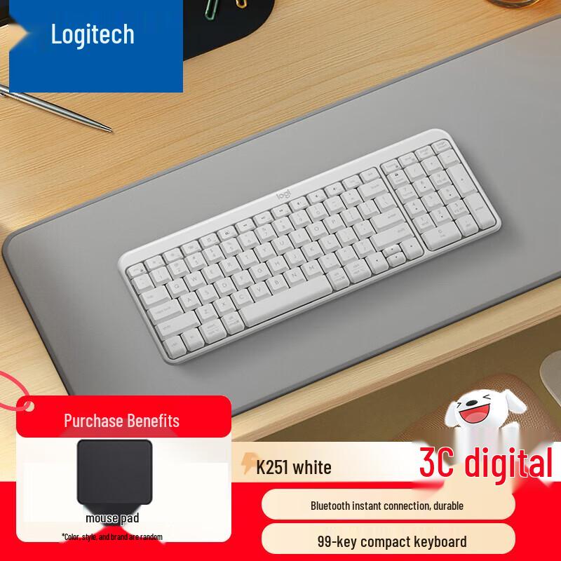 

Logitech K251 Wireless Bluetooth Compact Keyboard
