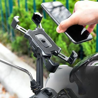 Universal Motorcycle/Bicycle/Electric-motobike Mobile Phone Navigation Holder Scooter Riding Charging Anti-shake Bracket