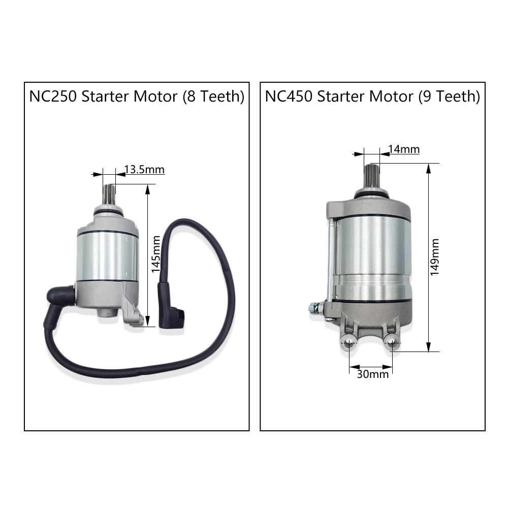 OTOM For ZONGSHEN Starter Motor Motorcycle Electrical Start Engine NC450 9T ZS194MQ NC250 8T 12V Start Motor KAYO K6 BSE J5 RX3