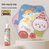Children's Automatic Rounded Corner Umbrella with Anti-Rebound, UV Protection, Reflective Strips for All-Weather