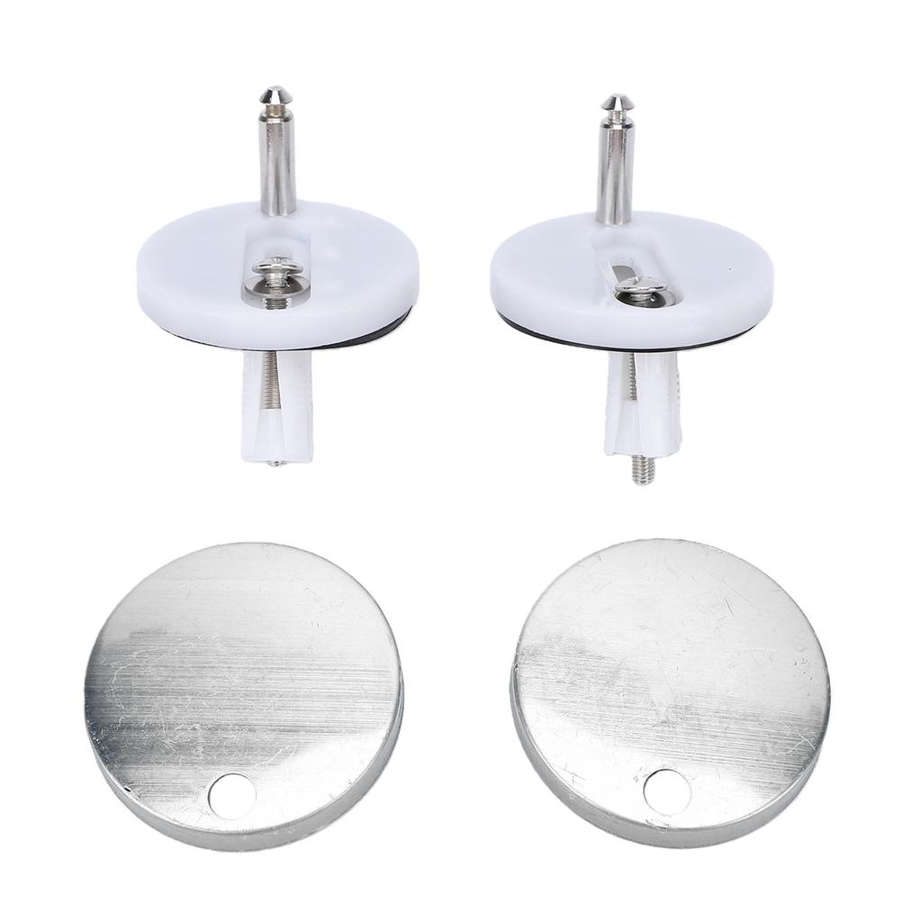 2 Pcs Toilet Seat Hinge Fixings Stainless Steel Toilet Seat Hinge Bolts Screws Kit Maintenance Accessories