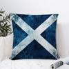 Schottland Flagge Kissenbezug Sofa Dekorativ Zuhause Doppelseitiger Druck Plüsch Quadratisch Wurf Kissenbezüge Kissen Deko Abdeckung
