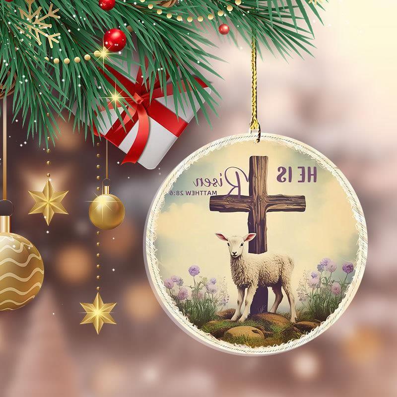 Is Playful He Risen Acrylic Car Decoration Cute Cartoon Style Keychain Backpack Charm