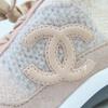 Makellose CHANEL Sneaker COCO Marke Stricksocken pink gestrickt Damen 37 23B G38750 Gebraucht