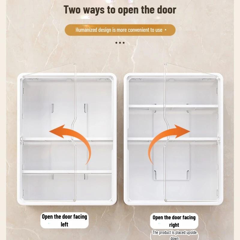 Wall-mounted doll magnetic doll display cabinet dust-proof doll hand box