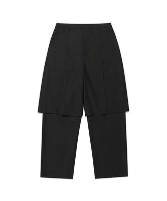 NICEGHOSTCLUB Ffats Pleats Layered Pants_Black(Ng2Efupa14A)