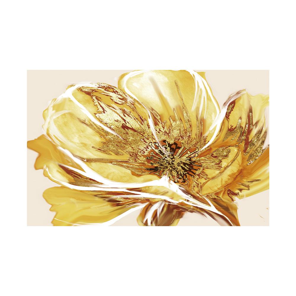 

Цветы из сусального золота Современные холщовые декоративные постеры Холст Настенное искусство Печать картин Гостиная Домашний декор 20x30cm