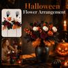 Halloween Decorations Faux Pumpkin Branch Bouquet for Party and Home Decor