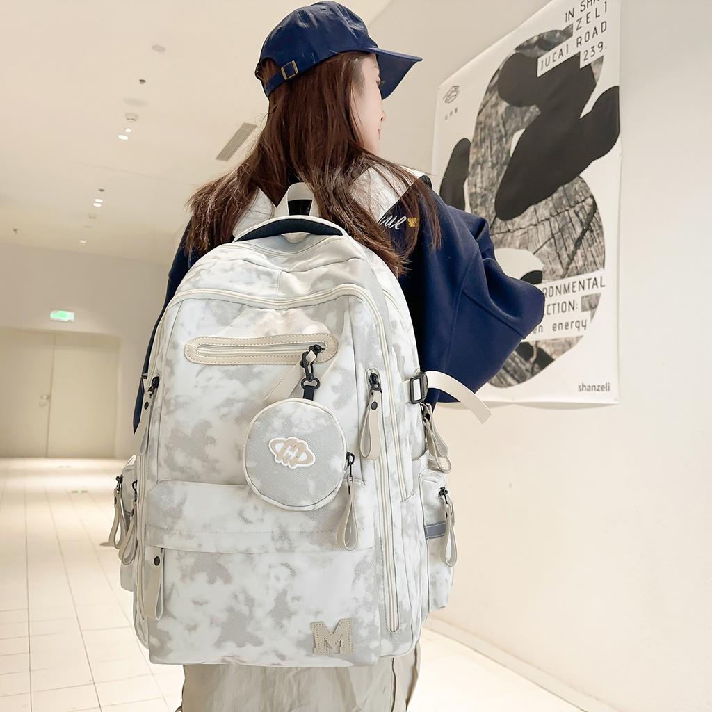 Schoolbag Lightweight Backpack Women's Travel 1011 New Male Junior High School Student College Student Large Capacity Travel Backpack Men's School Bag