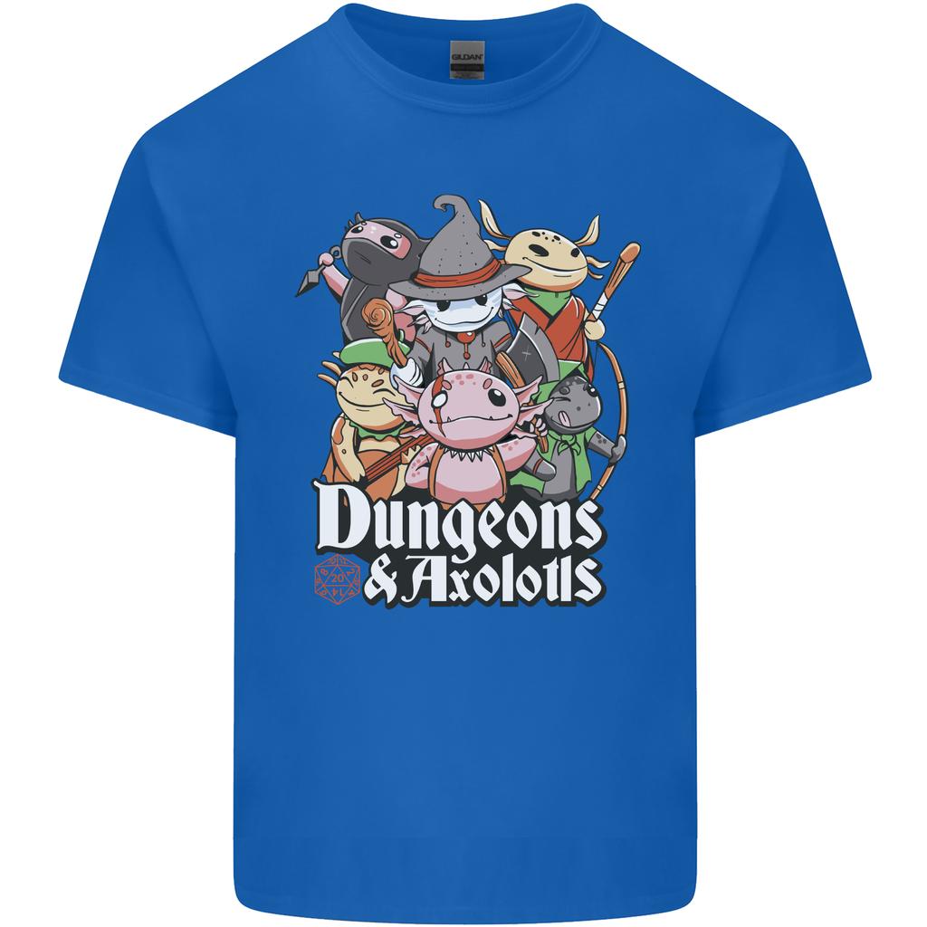Dungeons Axolotl Role Play Games RPG Unisexs Light Cotton TShirt