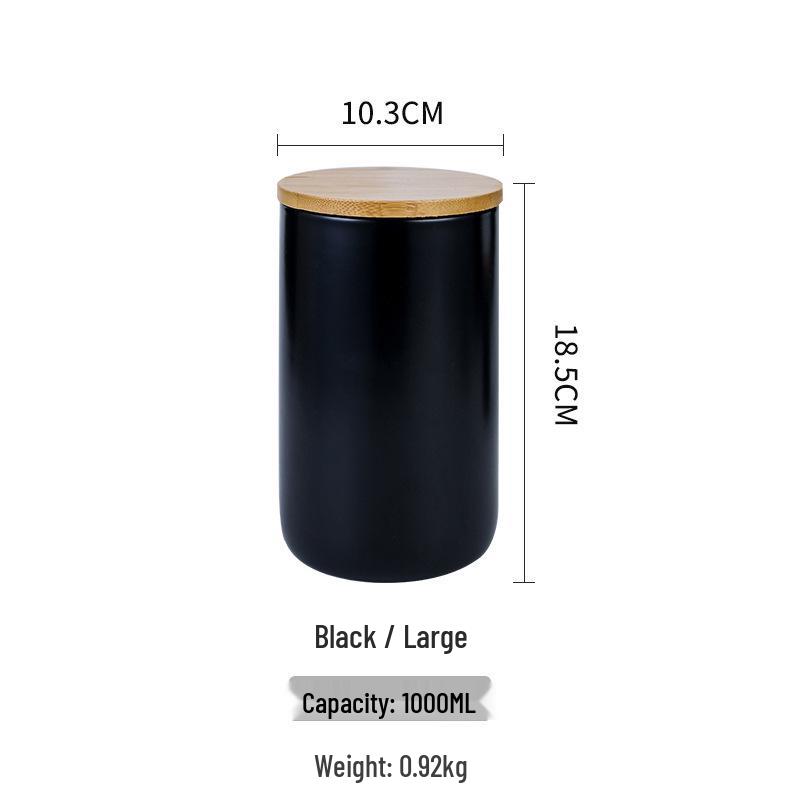 Nordic Ceramic Grain and Cereal Kitchen Storage Jar