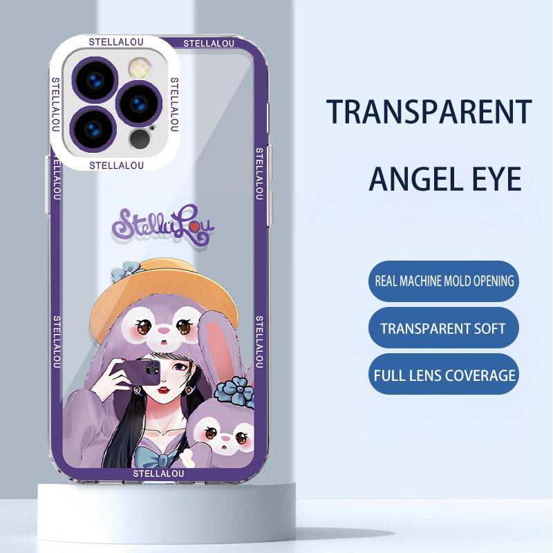 

14Max Lingna Belle Pro Stella Lou 13-15 Прозрачные мультяшные креативные наклейки 11-12 Apple iPhone 13 Mini