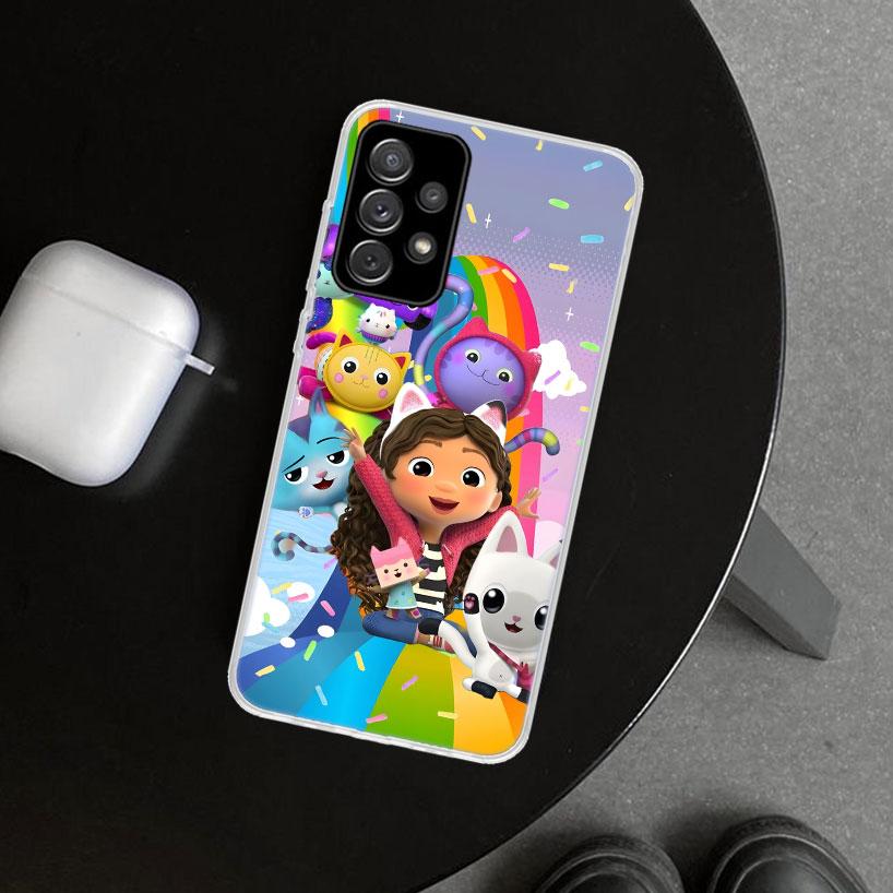 Cartoon Gabbys Dollhouse Phone Case Cover for Samsung Galaxy A12 A22 A32 A52 A72 A02S A51 A50S A31 A20S A10S Note 20 Ultra 10 Pl