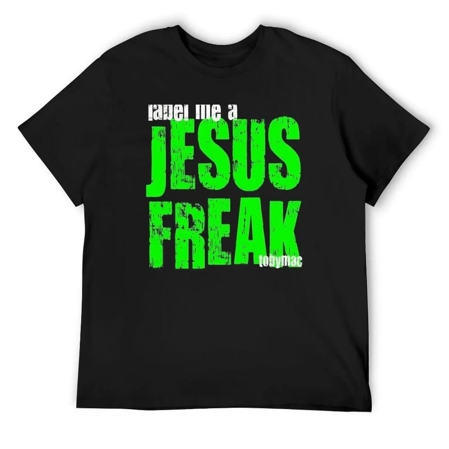

Tobymac Label Me A Jesus Freak Logo T-Shirt luxury designer anime figures Man t-shirt mens t shirt S