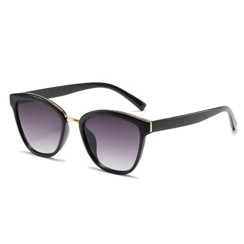 SO&EI Retro Square Leopard Sunglasses Women Fashion Blue Champagne Shades UV400 Men Cat Eye Gradient Sun Glasses
