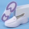 Genuine Leather Non-Slip Nurse Shoes with Soft, Breathable, Thick Sole
