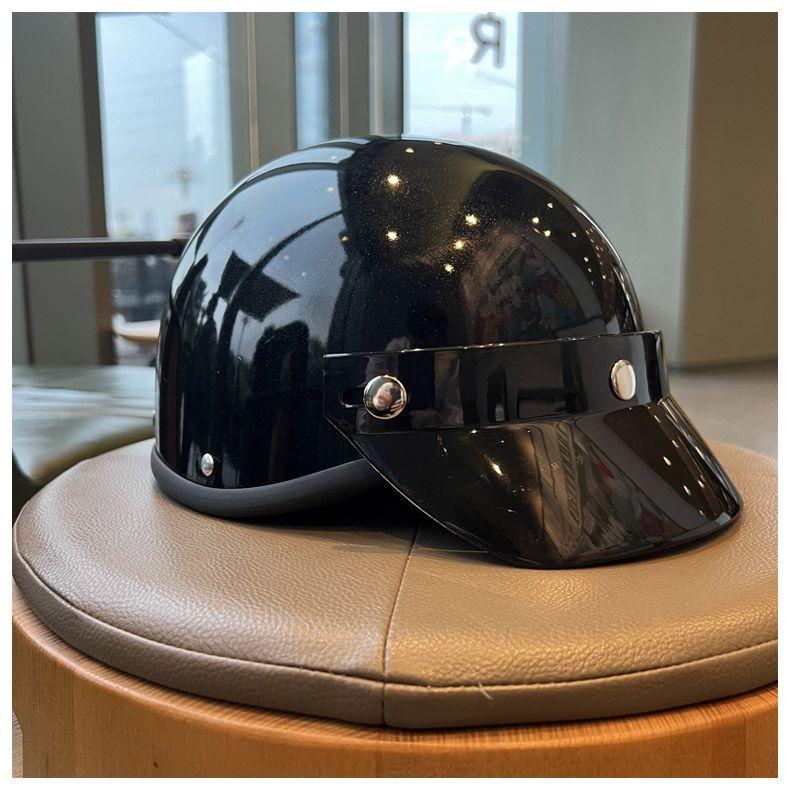 Retro Half Helmet Lightweight Summer Electric Vehicle Helmet Hard Hat Unisex