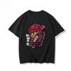 Men Ryu Ramen Noodle Print T Shirt Street Fighter Retro Japanese Anime Fighting Game Cotton Short Sleeve Casual Streetwear Tops