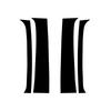 4Pcs Black Pillar Posts Door Trim Cover For Dodge Ram 1500 2500 3500 1994-2001
