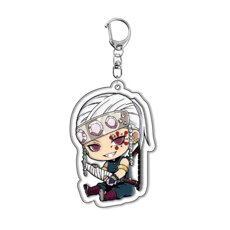 Demon Slayer Kimetsu No Yaiba Tanjiro Nezuko Acrylic Durable Keychain Pendant Anime Merchandise Custom Ready Stock