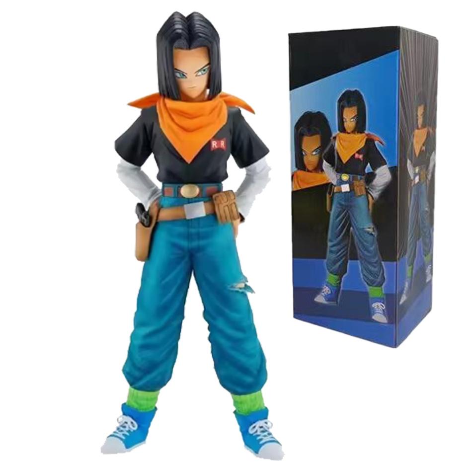 24Cm Anime Dragon Ball Z Android 17 18 Figura Android 18 Pvc Colección De Figuras De Acción Modelo Juguetes Para Niños Regalos D