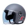3C Certified Unisex Retro Half Helmet with Anti-fog Lens - Lightweight & Fashionable Safety Helmet