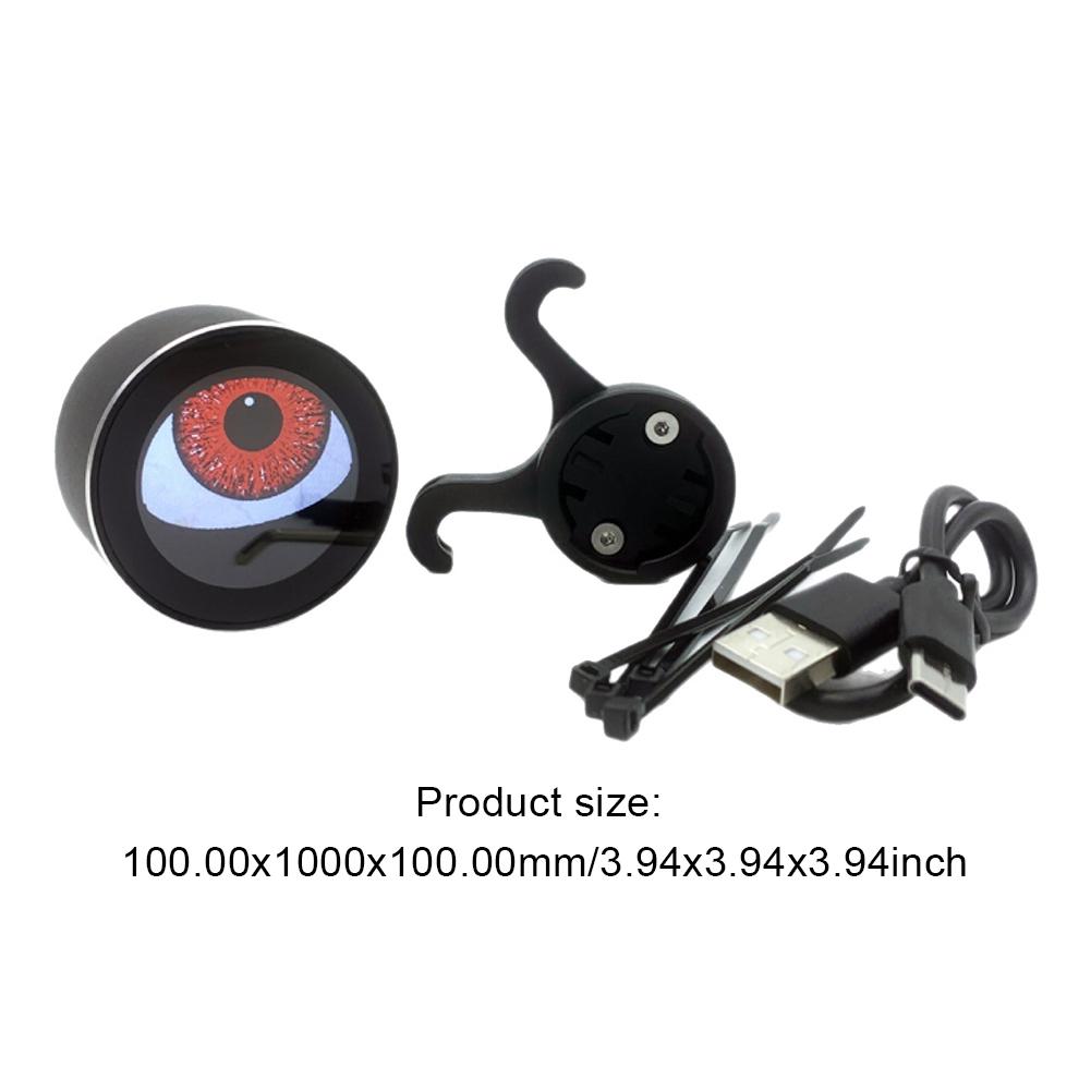 Demon Evil Eye Headlights Dynamic LED Devil Eyes Light 3 Modes Control Bicycle Headlight Rechargeable for Bicycle and Motorcycle
