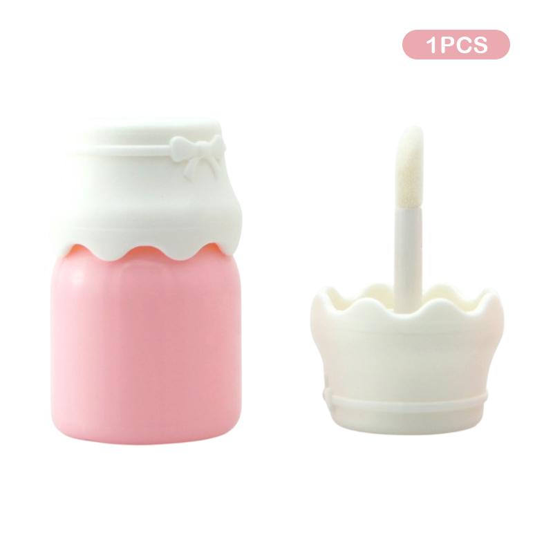 

8ml Transparent Pink Lip Gloss Tube – Cute Empty Container for Lip Glaze Samples, Travel-Friendly Packaging розовый