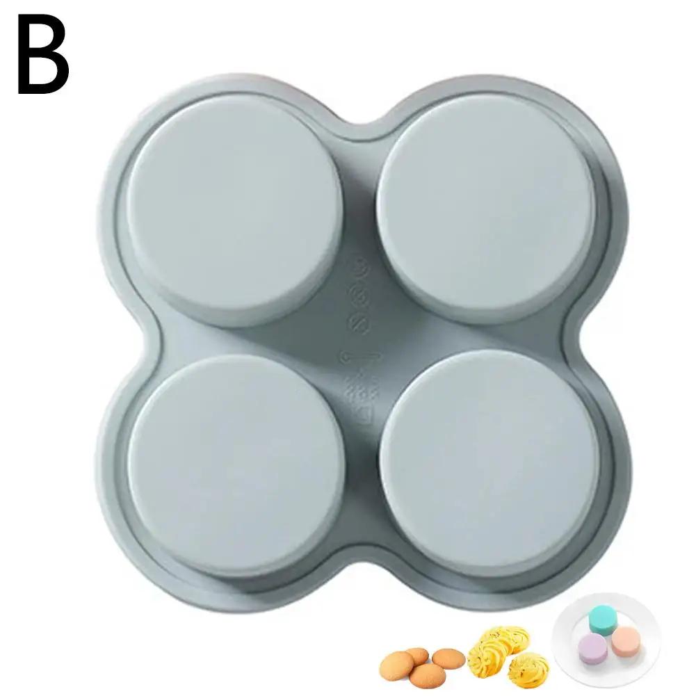 DIY Silicone Air Fryer Egg Pan Mold Shape Egg Non Stick Baking Pan 4 Cavity Muffin Pans For Baking Bun Pan Accessories F2D5