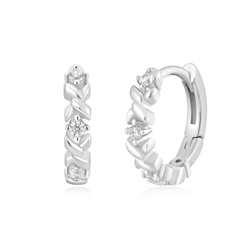 

ANIA HAIE Silver Sparkle Cross 925 Silver Ring Earrings E061-07H single type