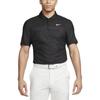 Nike Polo Shirts Men's Black Polo Collar Moderate Straight Fit DR5327-010