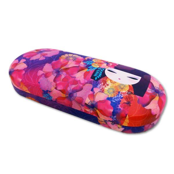 Kimidoll Brillen Brillenreinigung Kokeshi Puppe [Kimmidoll] Etui, Halter, Tuch, pink