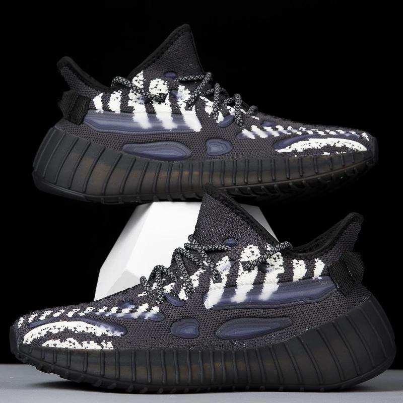 New Sneakers Men Shoes Mesh Breathable Male Trainers Street Trend Platform Walking Shoes For Men Light Sports Running Shoes