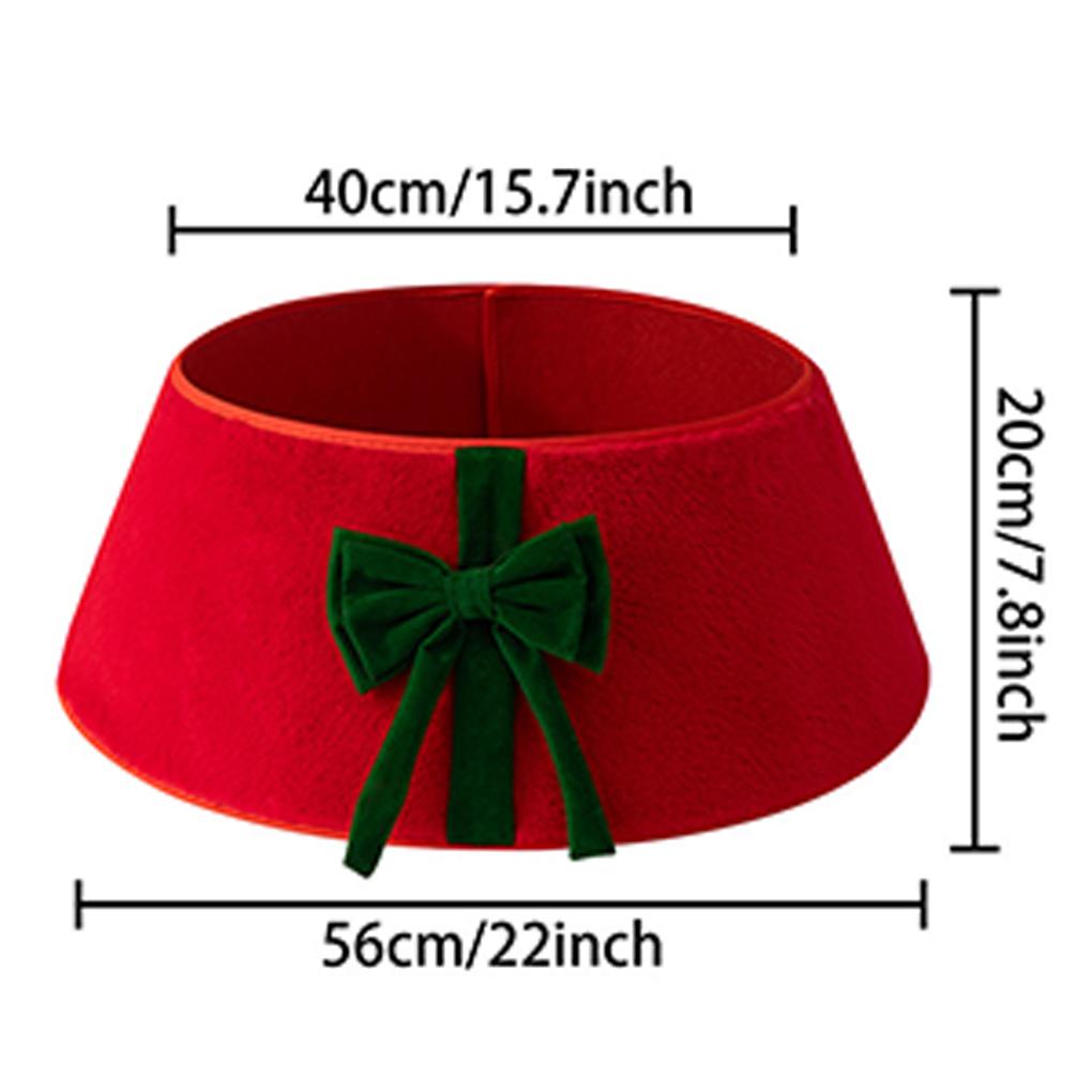 2025 NewThick Durable Fabric Tree Skirt Collar Sturdy And Stylish Base For Tree Saving Space Plush Christmas Tree Collar 56*20cm