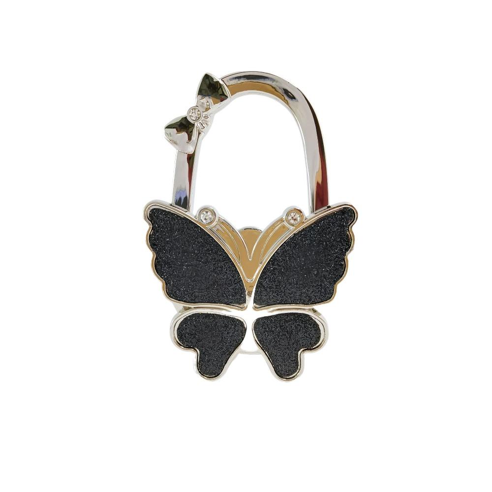 Fashion Butterfly Handbag Hook for Women Foldable Portable Purse Hook Creative Durable Bag Hanger for Table