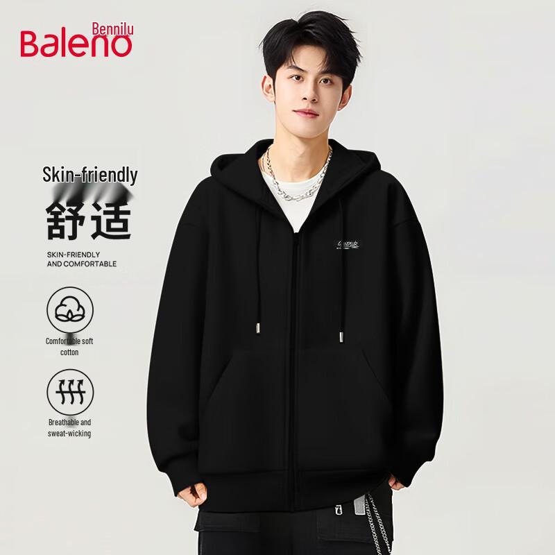 

Baleno Men s Autumn Heavyweight Casual Knit Hooded Jacket 3XL