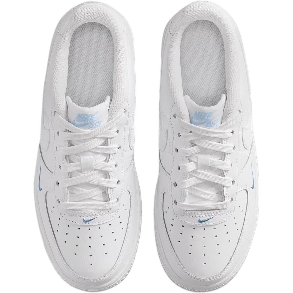 Nike Air Force 1 GS White Light Armoury Blue Kids Sneakers IH4475-100