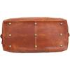 Bag Leather Duffel Travel Duffle Luggage Gym Weekend Tan Brown Vintage Overnight