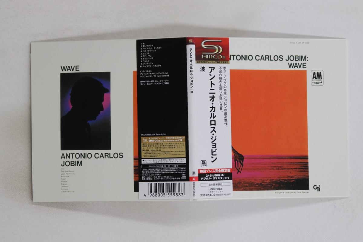 

CD ANTONIO CARLOS JOBIM - Wave (SHM-CD) UCCU9683 A&M Records 2009 Japan Obi Latin Used