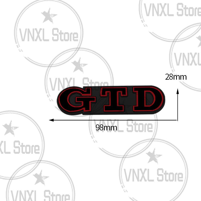Car-Styling Metal GTD Grille Emblem Car Trunk Body Stickers For Golf Polo Passat Scirocco Bora Jetta Santana MK3 MK4 MK5 MK6 MK7