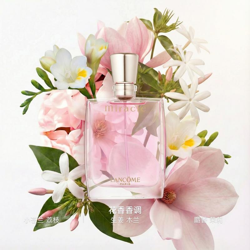 LANCÔME Perfume Miracle True Love Floral Fragrance EDP Strong Fragrance Fragrance Pear Pink Pepper Peony 30ml with Original Box Without Gift Bag